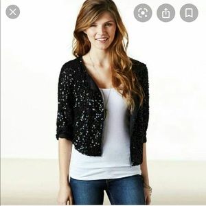 American Eagle Sequin Black Jacket
